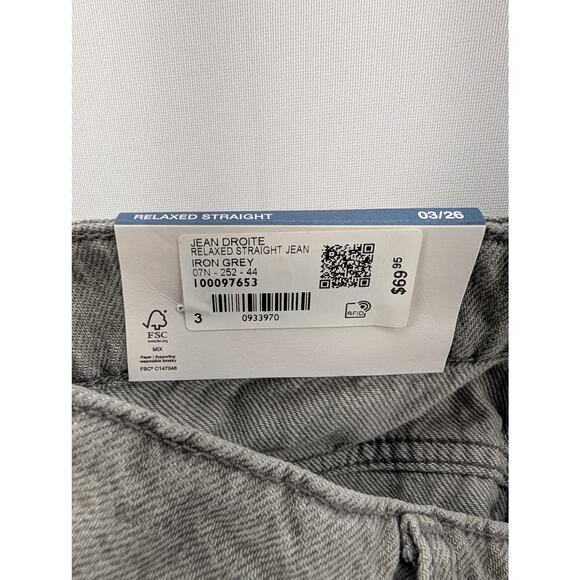 NWT Garage Women's Relaxed Straight Jeans in Iron Grey size 3 - Picture 6 of 7